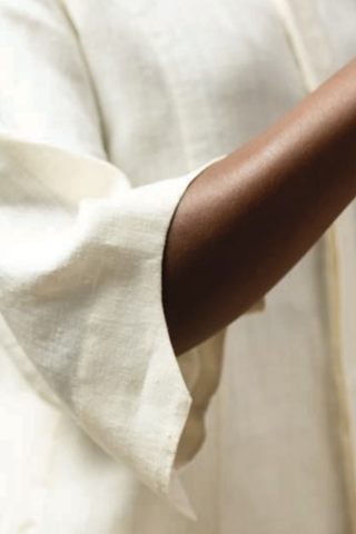 Pore Matka Silk Shirt, Natural