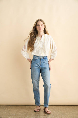 Jo Blouse, Cream