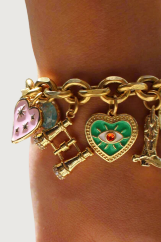 Chain Bracelet with Charms