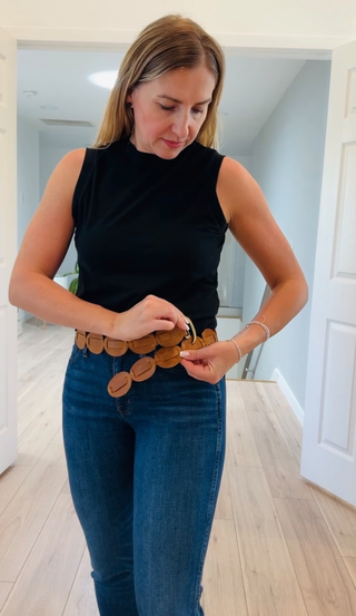 Shishi Wrap Belt – Cognac | Adjustable One-Size