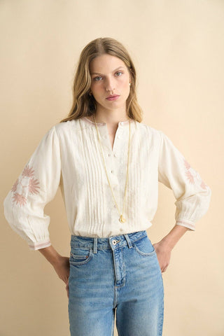 Jo Blouse, Cream