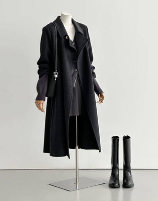 Linea Classic Wool & Cashmere Blend Trench Coat