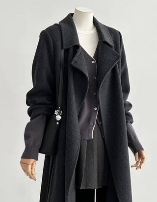 Linea Classic Wool & Cashmere Blend Trench Coat