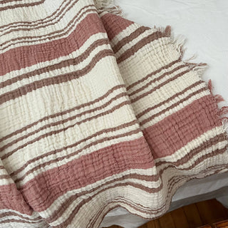 Muslin Striped Blanket