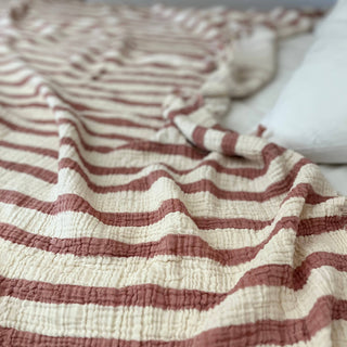 Muslin Striped Blanket