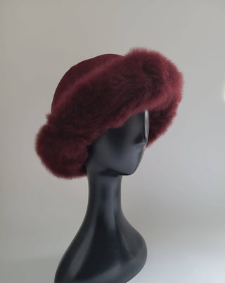 Handmade Felted Alpaca Fur Hat