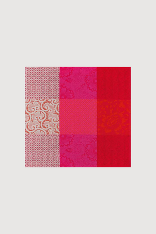 Fluers De Kyoto Cotton Napkin, Set of Four; Cherry