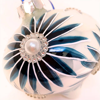 Handmade Floral Pearl Bauble, 4"
