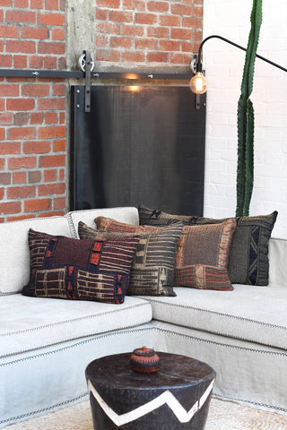 Metallic Bogolan Cushion Cover