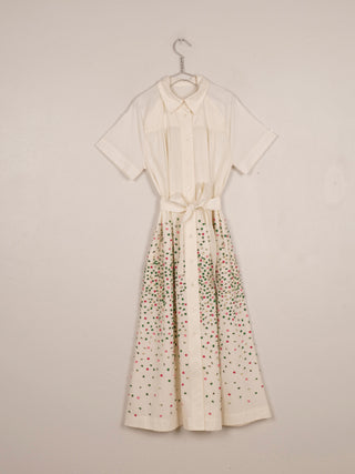 Bougainvillea Hand-Embellished Dress