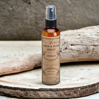 Vanilla Linen & Room Spray, 4 oz Amber Bottle