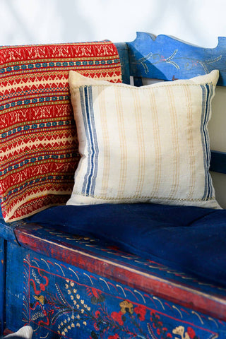 Handwoven Antique Hemp Pillow