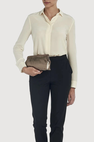 Metallic Manuela Classic Clutch