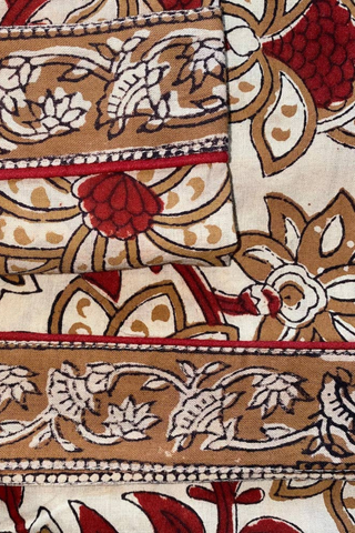 Block Printed Pajamas, Latte