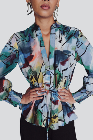 Domenica Watercolor Blouse
