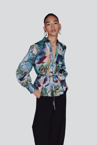 Domenica Watercolor Blouse