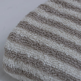 Striped Terry Hand Towel | Taupe