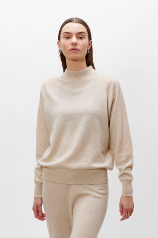 Adila Cashmere Sweater, Alabaster