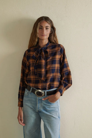 Lily Blouse, Navy