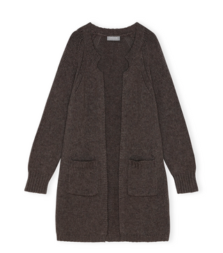 Esther Cashmere & Wool Cardigan, Chocolate