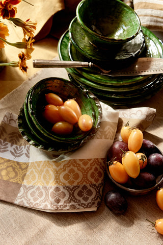 Bastide Cotton Napkin, Set of Four; Ivory