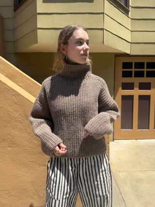 Bruno Highland Wool Sweater: Brown