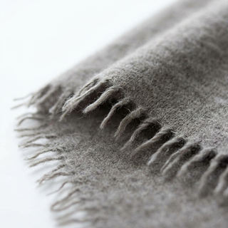 Undyed Cashmere Travel Wrap: Natural Melange