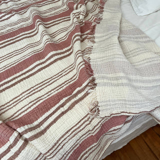 Muslin Striped Blanket