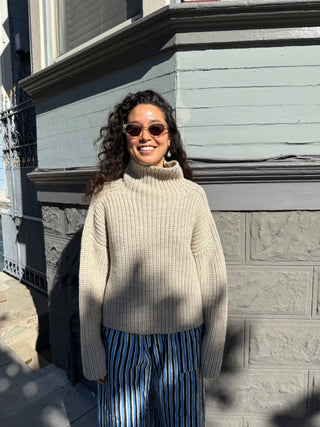 Bruno Highland Wool Sweater: Beige