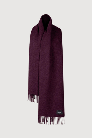 Irish Wool Scarf, Burgundy