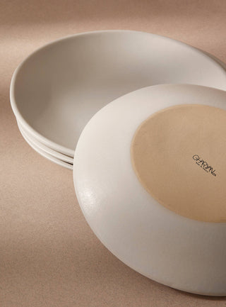 Handmade Stoneware Dinner Plate | Dadasi 10.2": Matte Black