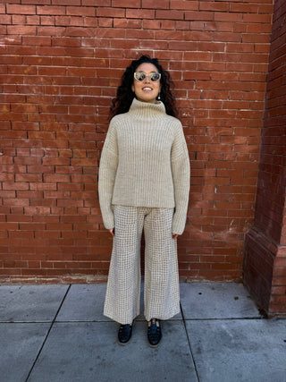Bruno Highland Wool Sweater: Beige