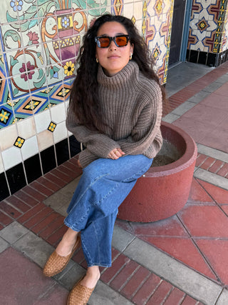Bruno Highland Wool Sweater: Brown