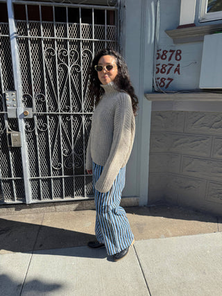Bruno Highland Wool Sweater: Beige