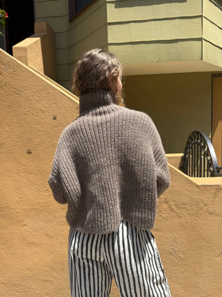 Bruno Highland Wool Sweater: Brown