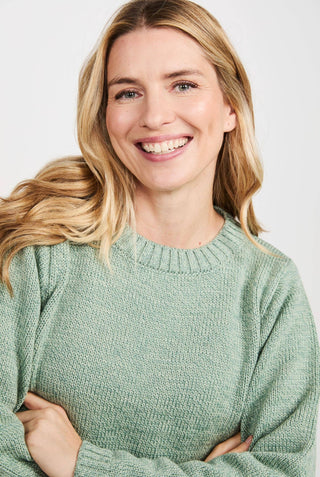 Aoife Crewneck Sweater, Mint