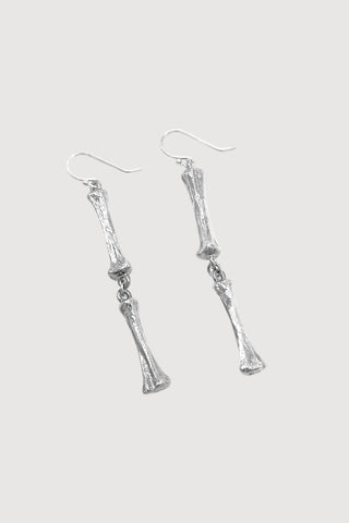 Alligator Toe Bone Earrings: Double