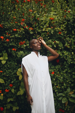 Toco Mileta Cotton Dress, White