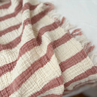 Muslin Striped Blanket