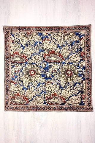Rose & Navy Block Print Napkin Set