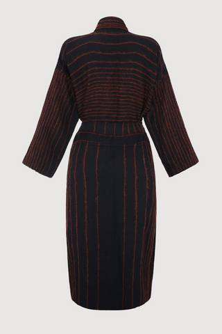 Auzangate Handwoven Alpaca Wool Overcoat