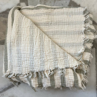 Muslin Striped Blanket