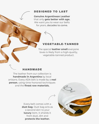 Leather Wrap Belt: OS