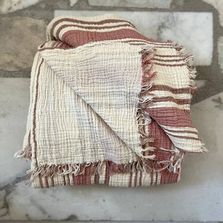 Muslin Striped Blanket