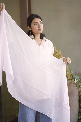 Diamond Weave Cashmere Featherweight Scarf