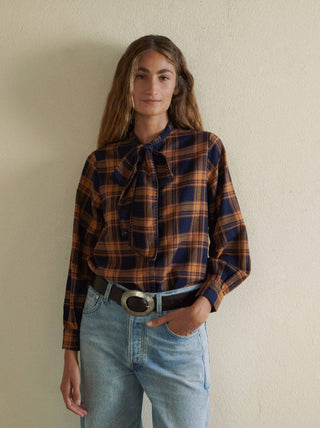 Lily Blouse, Navy