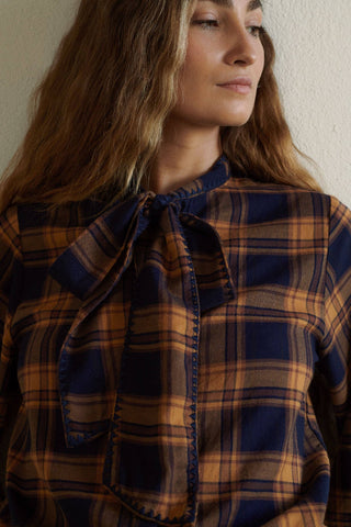 Lily Blouse, Navy