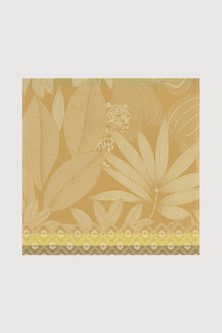 Nature Sauvage Cotton Napkin, Set of Four; Yellow