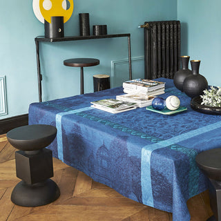 Tablecloth Symphonie Baroque: 100% Linen, Dusk