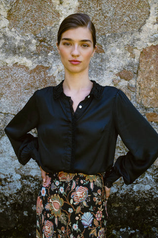 Theresa Blouse, Black